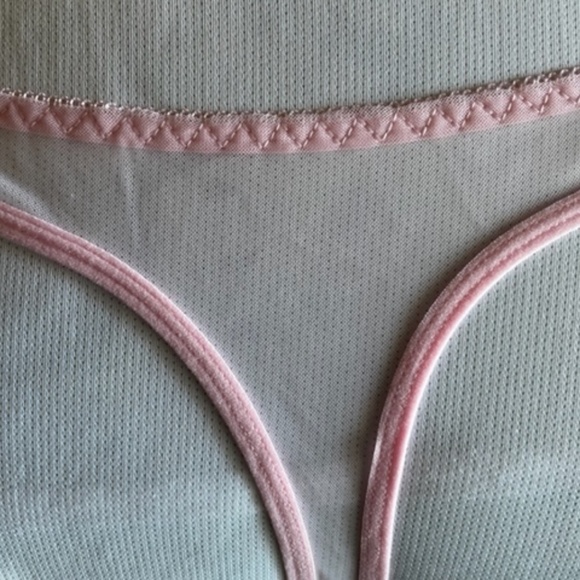 PINK ** Embroidered G-string/Thong. Sheer BRIDAL G-String. Sexy sheer T… - Picture 3 of 12